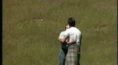 Muscled hunks are tasting each other's dicks on the grass