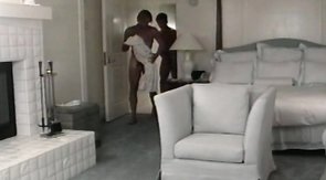 Three interracial boyfriends are wanking their boners