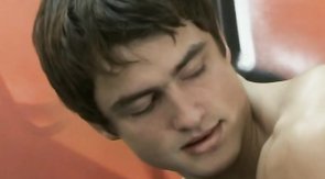 Muscled young boy is being sucked by his boyfriend