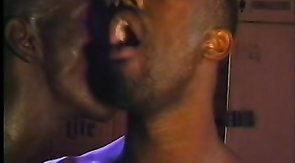 White guy is getting surrounded and fucked by the blacks