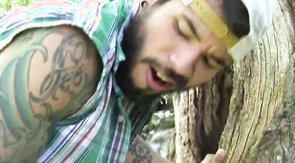 Sexy lumberjacks are fucking right in the woods