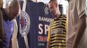 Horny as fuck bear is getting fresh cocks in his face