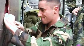 Pilots of a helicopter are enjoying oral sex so much