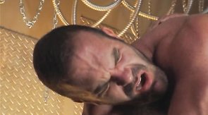 Hardcore anal sex of two brutal muscled hunks