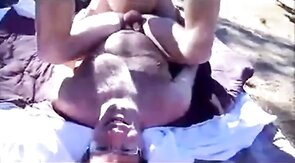 Outdoor Bareback with Daddy and His Boy