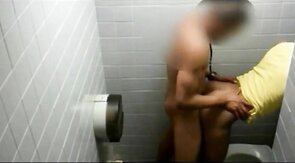 Big Black Cock Bareback in Bathroom