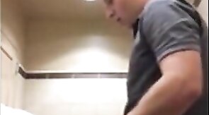Black Thief Pounded by White Manager in Restroom