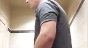 Black Thief Pounded by White Manager in Restroom