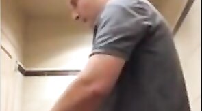 Black Thief Pounded by White Manager in Restroom