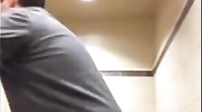 Black Thief Pounded by White Manager in Restroom