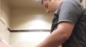 Black Thief Pounded by White Manager in Restroom