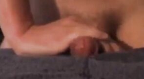 Amateur Masturbates With Towel