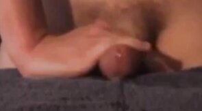 Amateur Masturbates With Towel