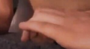 Amateur Masturbates With Towel