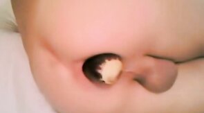 Twink Fucks Himself with a Giant Eggplant