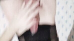 Cum-Filled Condom Fun with a Sexy Crossdresser Twink