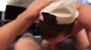 Bearded Stud Loves Cum from Amateur Hunks