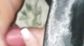 Crossdresser creams my ass during anal