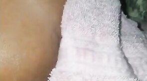 Crossdresser creams my ass during anal