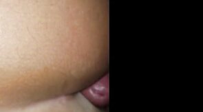 Crossdresser creams my ass during anal