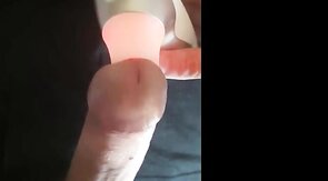 Big-Cock Man's Intense Orgasm Moaning with Sex-Toy