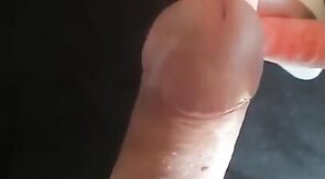 Big-Cock Man's Intense Orgasm Moaning with Sex-Toy
