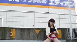 Outdoor Flashing with Japanese Crossdresser