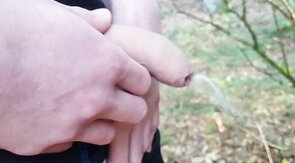 Pissing Outdoors with my Big Dirty Dick