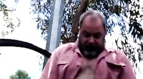 Daddy Bear Strokes in the Park