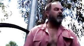 Daddy Bear Strokes in the Park