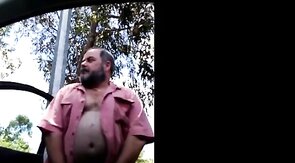 Daddy Bear Strokes in the Park