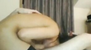 Skinny Asian Crossdresser Bareback