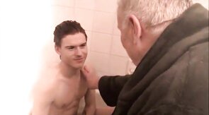 Fat Daddy Gives Boy a Massage and Foot Fetish Treatment