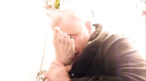 Fat Daddy Gives Boy a Massage and Foot Fetish Treatment