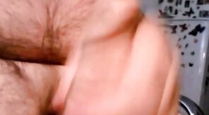 Mature Argentinian Bear Wanks and Cums