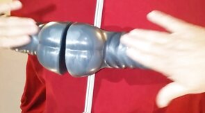 Chastity Prostate Milking with Huge Dildo for Intense Orgasm