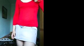 Cross-dressing Twink's Kinky Striptease