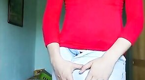 Cross-dressing Twink's Kinky Striptease