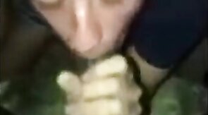 Straight Neighbor's Big Cock Blowjob