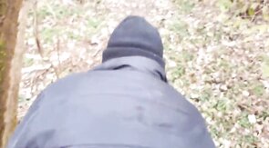 Old Grandpa Gets Fucked Outdoors by Young Stud