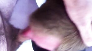 Big-Cock Amateur Takes Two Loads in His Mouth