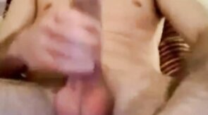 Big-Cock French Stud Strokes & Cums on Cam