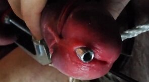 Stainless Tube CBT, Ball Clamps & Super Glue - Gay BDSM