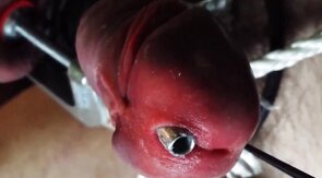 Stainless Tube CBT, Ball Clamps & Super Glue - Gay BDSM