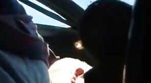Blowjob in the Car with a Young Stud and an Older Gentleman