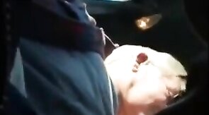Blowjob in the Car with a Young Stud and an Older Gentleman