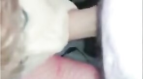 Crossdresser Sucks a Fat White Cock