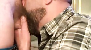 Bearded Bear Takes Two Loads to the Face