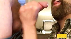 Bearded Bear Takes Two Loads to the Face