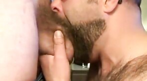 Bearded Bear Takes Two Loads to the Face